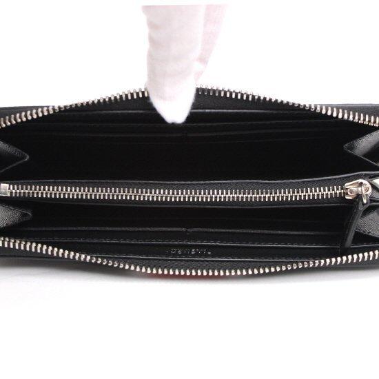 GIVENCHY ジバンシィスーパーコピー 3ラインストライプ ラウンドファスナー長財布_BLACK BK06040 