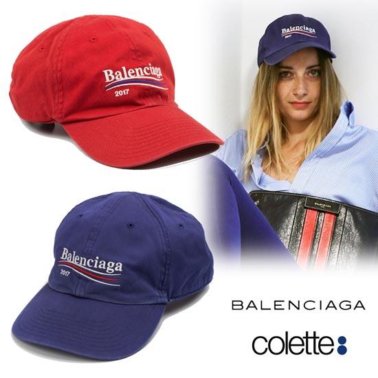 NEW☆バレンシアガ  キャップ コピーBALENCIAGA パリColette 限定 ロゴキャップ ブルー7090103