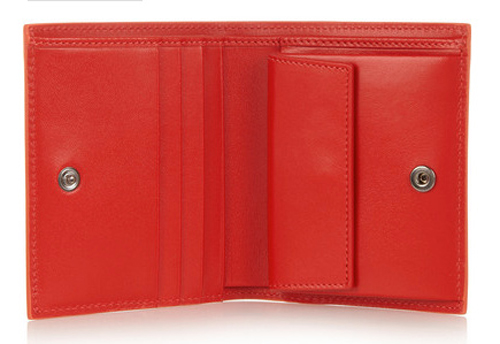Louboutin ルブタン コピー PAROS WALLET SPIKES 二つ折り/オレンジ 13354446