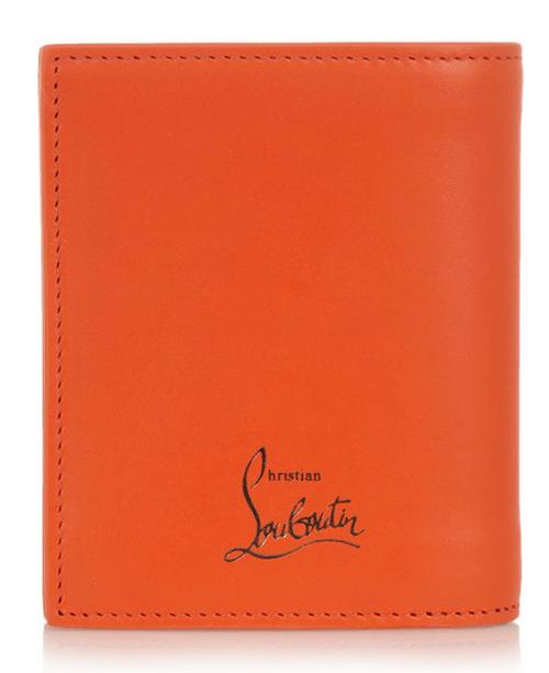 Louboutin ルブタン コピー PAROS WALLET SPIKES 二つ折り/オレンジ 13354446