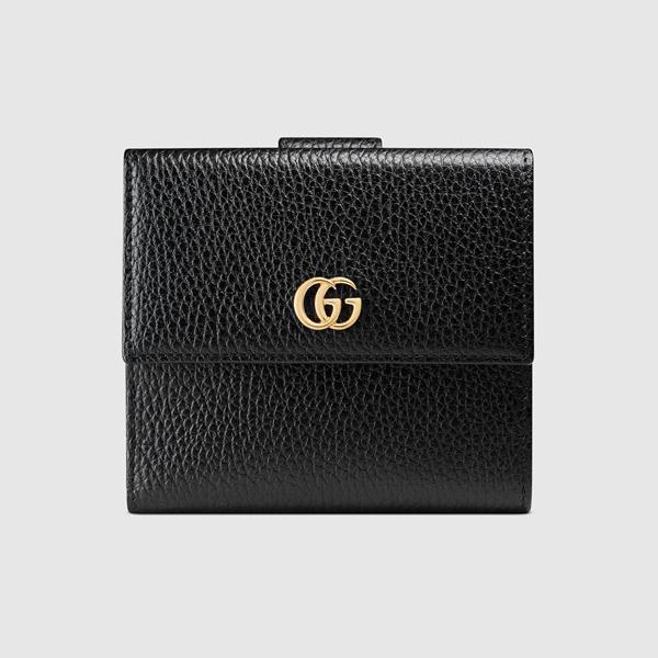 2017新作*GUCCI グッチ スーパーコピー* ☆レザー フレンチ フラップウォレット☆456122 CAO0G 1000