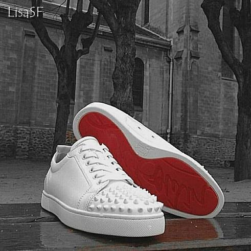 新作 Christian Louboutin 春夏のマスト 白スニーカー★ルブタンスーパーコピー★ LOUIS ルイス スパイク6112439