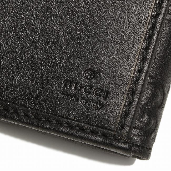 グッチ スーパーコピー 財布 GUCCISSIMA 112715 A0V1G 1000 シマレザー メタルバー 長財布 ブラック