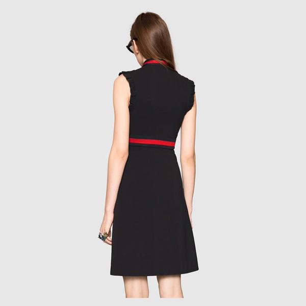 2017AW グッチスーパーコピー GUCCI Jersey dress with web trim ジャージー ドレス 434249 X5C77 1301