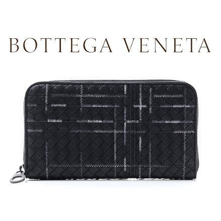 17AW☆BOTTEGA VENETA スーパーコピー☆Metropolis Embroidery 長財布 NERO 7101008