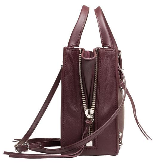 2015秋色新作★BALENCIAGA（バレンシアガスーパーコピー）Mini Papier A4トートバッグ,Rouge Aubergine