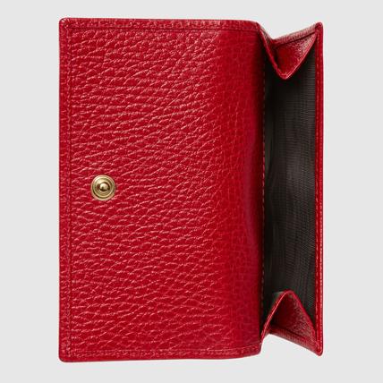 2017SS GUCCI グッチ スーパーコピー プチ マーモント フレンチフラップウォレット ◇456122 CAO0G 6433