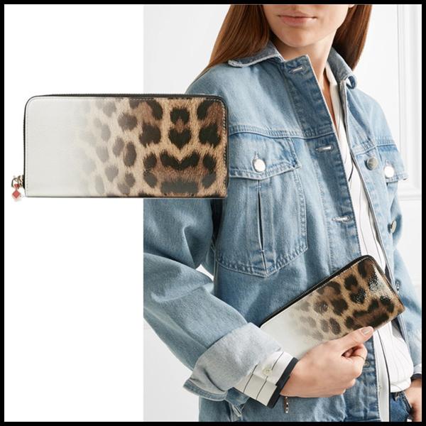 最新作 ルブタン 財布 コピー PANETTONE LEOPARD WALLET 長財布 7042707