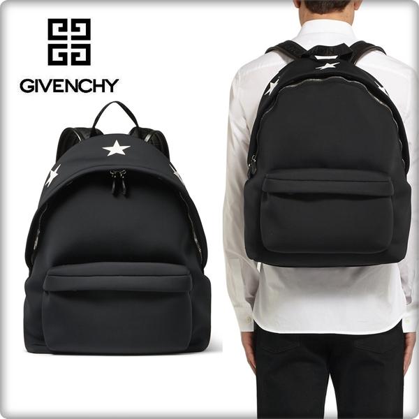 新作GIVENCHY【ジバンシィ スーパーコピー】 STAR-EMBOSSED BACKPACK ブラック6121407