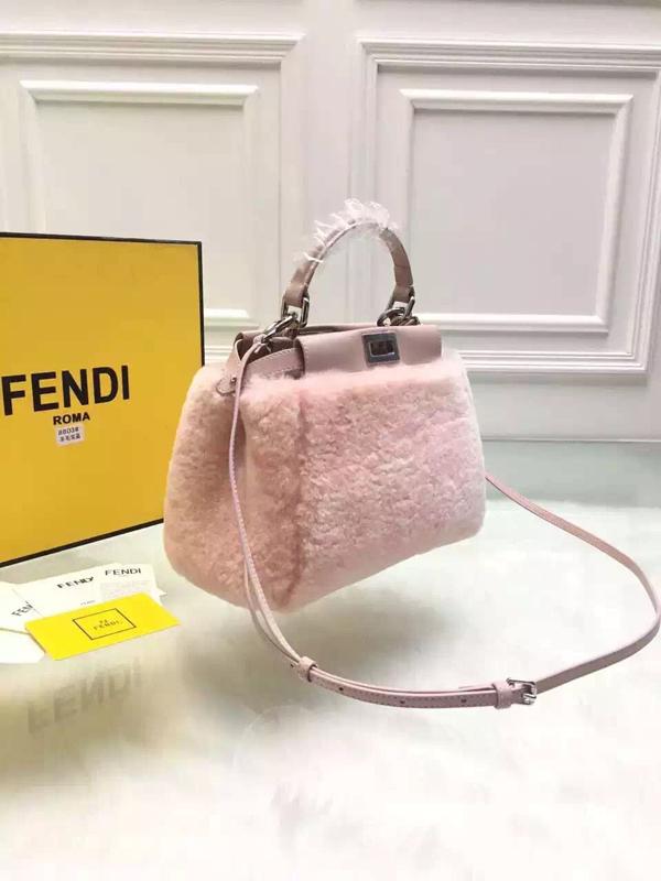 2015秋冬最新作 FENDI(フェンディコピー)★ミニ PEEKABOO ハンドバッグ 8BN244_5AY_F065J