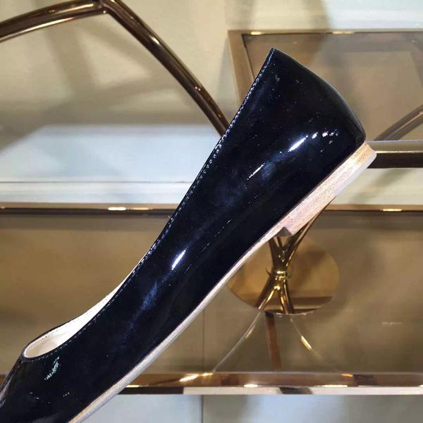 ジミーチュウ スーパーコピー JIMMY CHOO☆ROMY レザーバレリーナ Black 7051705