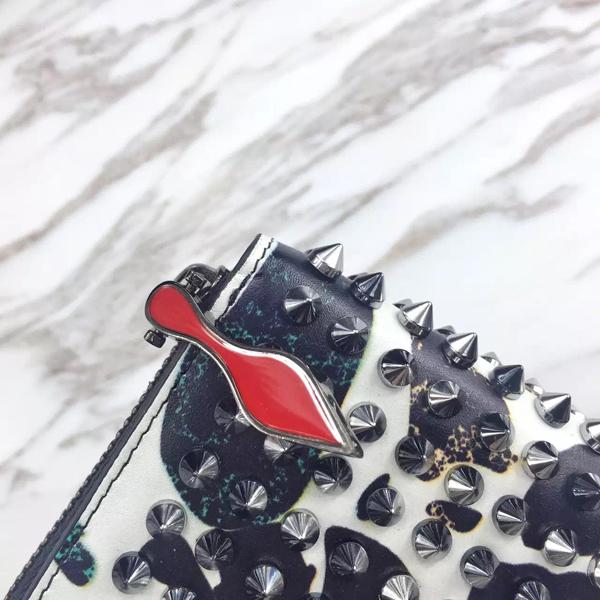 新作 クリスチャンルブタン コピー Christian Louboutinスタッズ長財布 マーブル 7041205