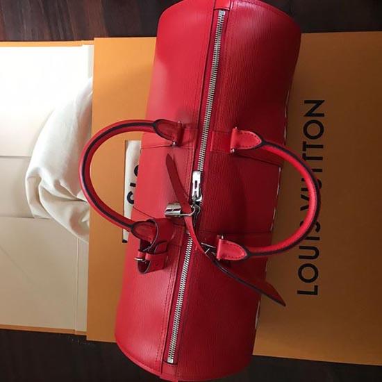 ルイヴィトン スーパーコピー M53419 17aw Supreme Louis Vuitton KEEP.45 BA.SP EPI DWT R キーポル・バンドリエール45 ボストンバッグ 