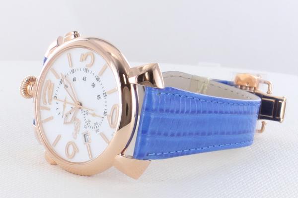 ガガミラノスーパーコピー シンクロノ46MM THIN CHRONO 18ｋPGコーティング 時計 5098.01BT