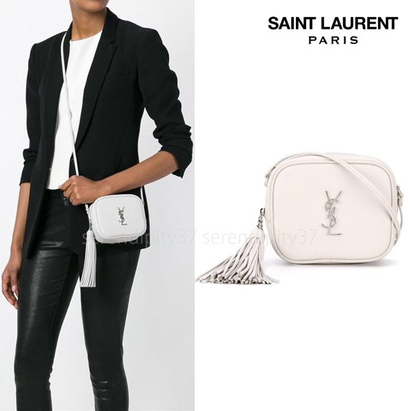 ★Saint Laurent サンローランスーパーコピー モノグラム タッセル付 カメラバッグ/LG 7050206