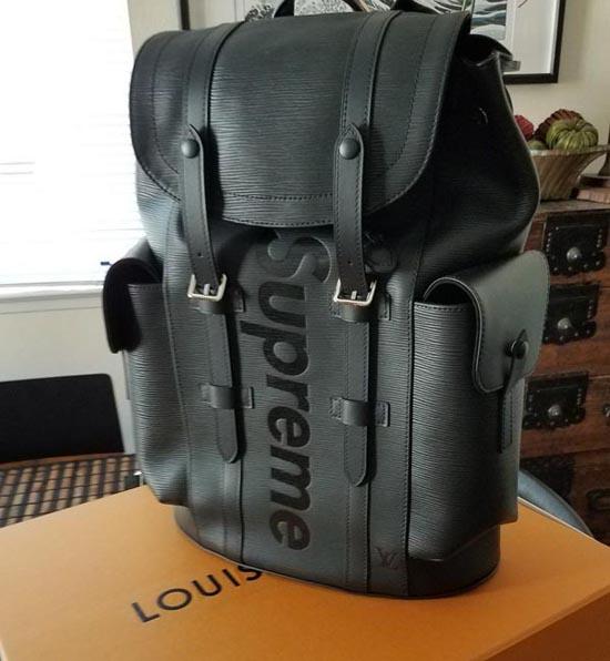 ルイヴィトン スーパーコピー × SUPREME シュプリーム M53413 Epi Christopher Backpack PM エピ クリストファー バックパック リュック バッグ