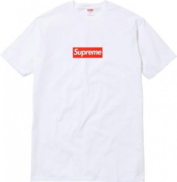 17-18AW新作 白 シュプリーム スーパーコピー Supreme 20周年 Box Logo Tee Tシャツ  7090401