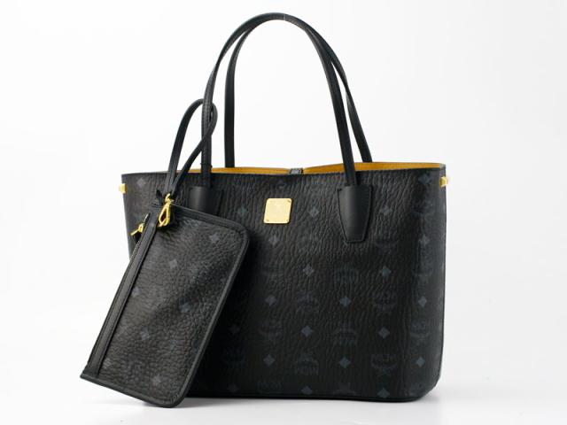 エムシーエム【MCM コピー】バッグ トートバッグMWP4AVI24 BK001 SHOPPER PROJECT トートバッグ ポーチ付 ブラック レザー ユニセックス