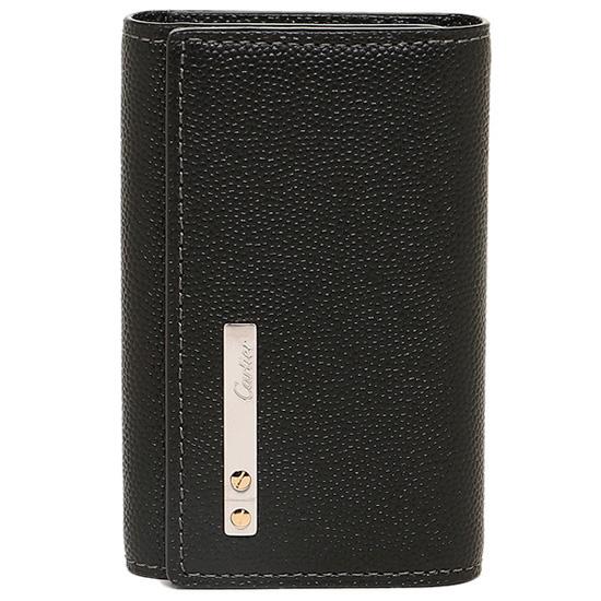 【即発】Cartier コピー 名刺入れ カルティエ L3000775 サントス キーケース ブラック