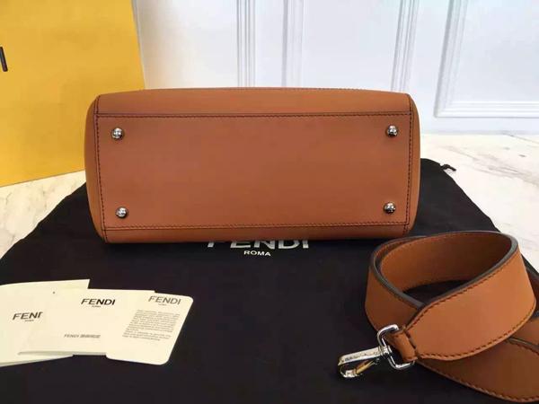 2016新作 フェンディ コピー Fendi☆DOTCOM ハンドバッグ☆ブラウン 6050703