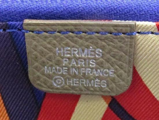 HERMES/エルメス★シルクイン×ジップ長財布×エトープ 6051302