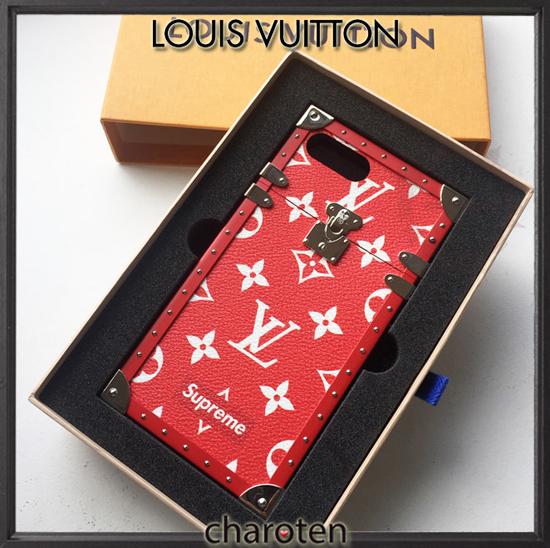 即発送☆ルイヴィトン Supreme iPhone7Plusケース iPhone8+ケース 7101103 