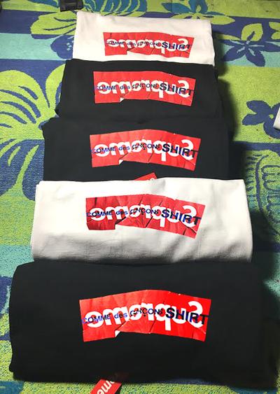 17-18AW新作 Supreme シュプリーム スーパーコピー コムデギャルソン ボックスロゴ Tシャツ 7090404 