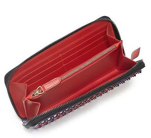 新作ルブタン コピーChristian Louboutin Panettone Spikes 長財布メタリック 16396639