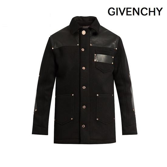 SALE★GIVENCHY ジバンシィ スーパーコピー Leather-panel ジャケット 7072407