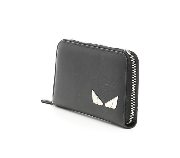 新作【フェンディスーパーコピー FENDI】BAG BUGS Zip Wallet Black 7042722