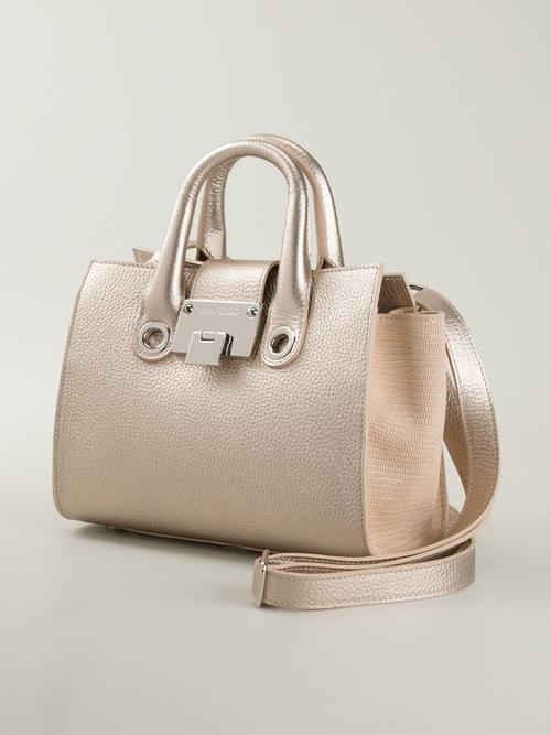 2015新作☆関税送料込☆JIMMYCHOO☆ジミーチュウ スーパーコピー Riley トート　Gold tone