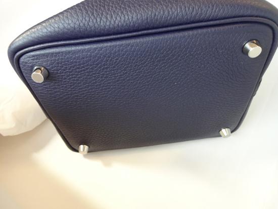 HERMES コピー新色★お洒落なネイビーのピコタンPM★ブルーニュイ