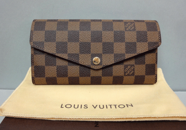 ルイヴィトン スーパーコピー LOUIS VUITTON 長財布 ダミエ エンベロップ ポルトフォイユ・サラ ダークブラウン N63209