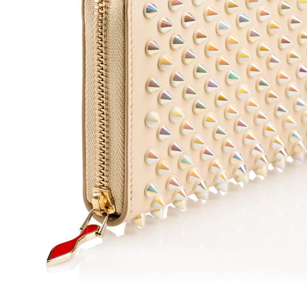 SS16新作 ルブタンスーパーコピー Christian Louboutin スタッズ長財布 アイボリー 6053009