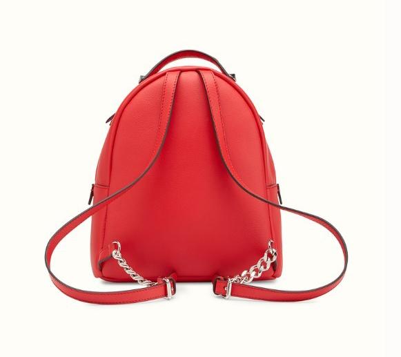 2017春夏新作《FENDI フェンディスーパーコピー》スタッズ付きレッドレザー ミニリュック8BZ0389DFF03BN