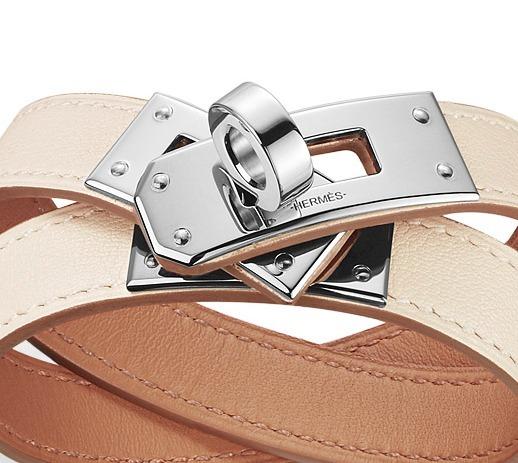 2017春夏最新 HERMES エルメスコピー ブレスレットケリーKellyダブル ホワイト 7020703