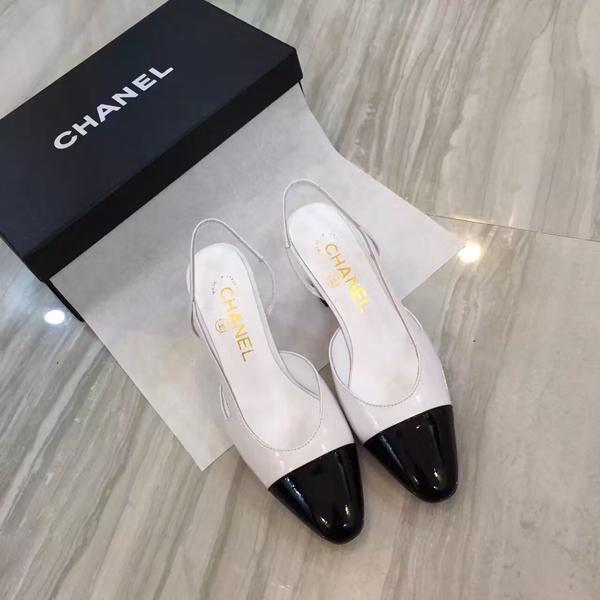 CHANEL シャネル コピー16AW 超レア バイカラー パンプス White×ブラック 7060512 