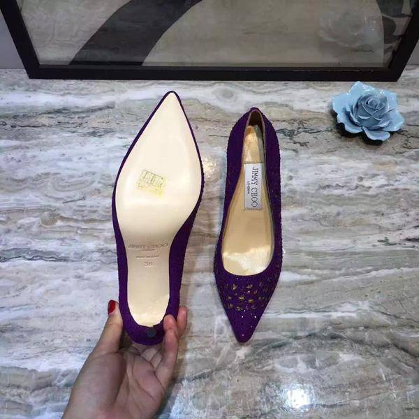 16AW ジミーチュウ スーパーコピー Jimmy Choo★ROMY 60 Purple ROMY60TEK