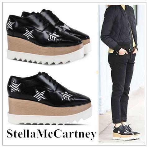 2017春夏新作 StellaMcCartney ステラマッカートニー スーパーコピー スターアップリケElyseシューズ 70620003
