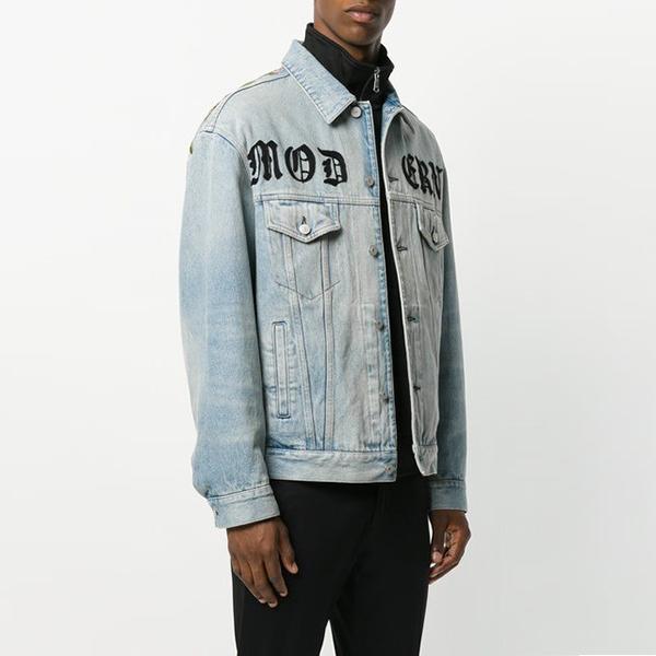 GUCCI EMBROIDERED STONE DENIM JACKET デニムジャケット 7102603