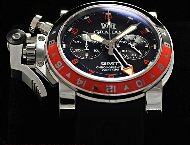 グラハム スーパーコピー クロノファイター オーバーサイズ 2OVASGMT.B01A.K10Bビッグデイト GMT ブラックダイアル ラバー 新品