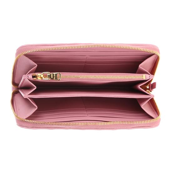 MiuMiu スーパーコピー マテラッセ ナッパレザー アラウンドジッパーウォレット 5ML506