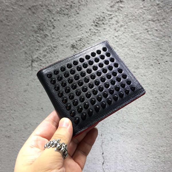 17AW新作 クリスチャン ルブタン コピー Christian Louboutin ☆Panettone Square Wallet 2つ折財布 Empire 7040104