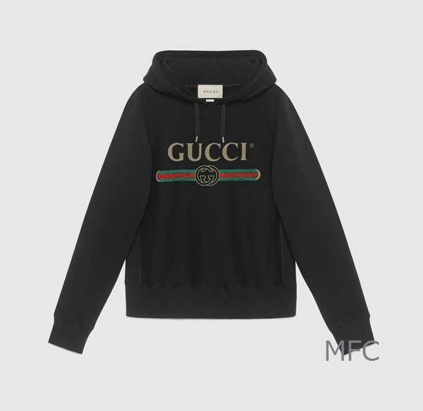 2017新作大人気グッチスーパーコピー GUCCIロゴ入り ブラック フード付き ヴィンテージ 463591 X5S85 1093