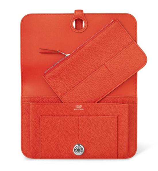 HERMES エルメス コピー Dogon Duo（ドゴン）長財布 ナスタチウム 6051113