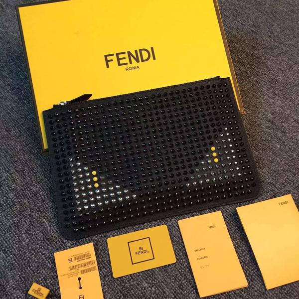 17AW 【フェンディクラッチスーパーコピー FENDI】BAG BUGS クラッチバック7N007851YF021Z