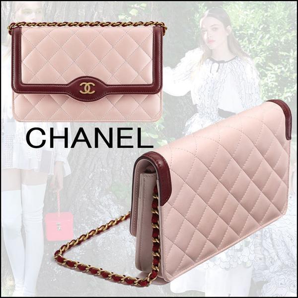 16AW CHANEL(シャネルスーパーコピー)★キルティングチェーンウォレット☆A81023 Y60420 C7655