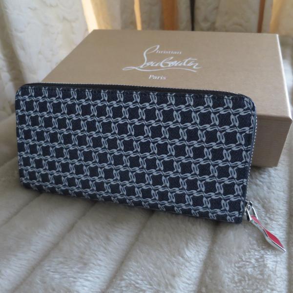 ルブタン 財布 コピー【Christian Louboutin】★パネトーネ 長財布 デニム★おしゃれ♪7042701