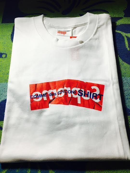 17-18AW新作 Supreme シュプリーム スーパーコピー コムデギャルソン ボックスロゴ Tシャツ 7090404 