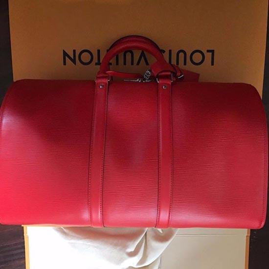 ルイヴィトン スーパーコピー M53419 17aw Supreme Louis Vuitton KEEP.45 BA.SP EPI DWT R キーポル・バンドリエール45 ボストンバッグ 